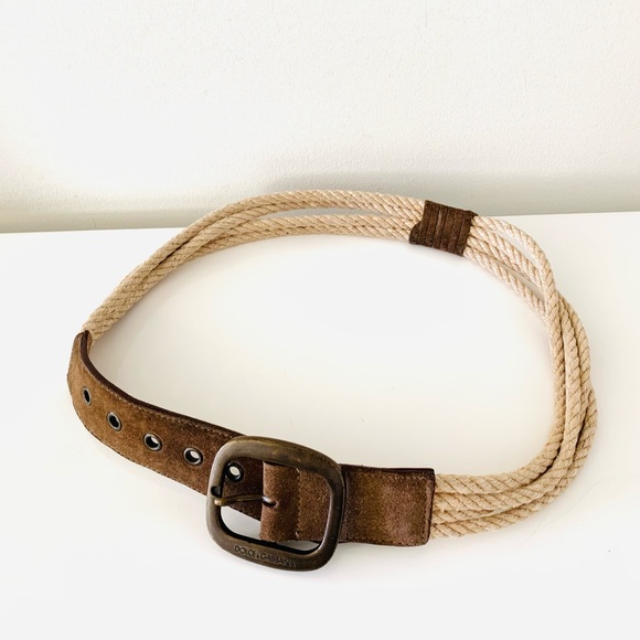 Dolce & Gabbana rope suede belt - Picture 2 of 5